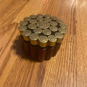 12 Gauge Shotgun Shell Resin Trinket Jewelry Box Cabin Mancave Decor Hunter NEW